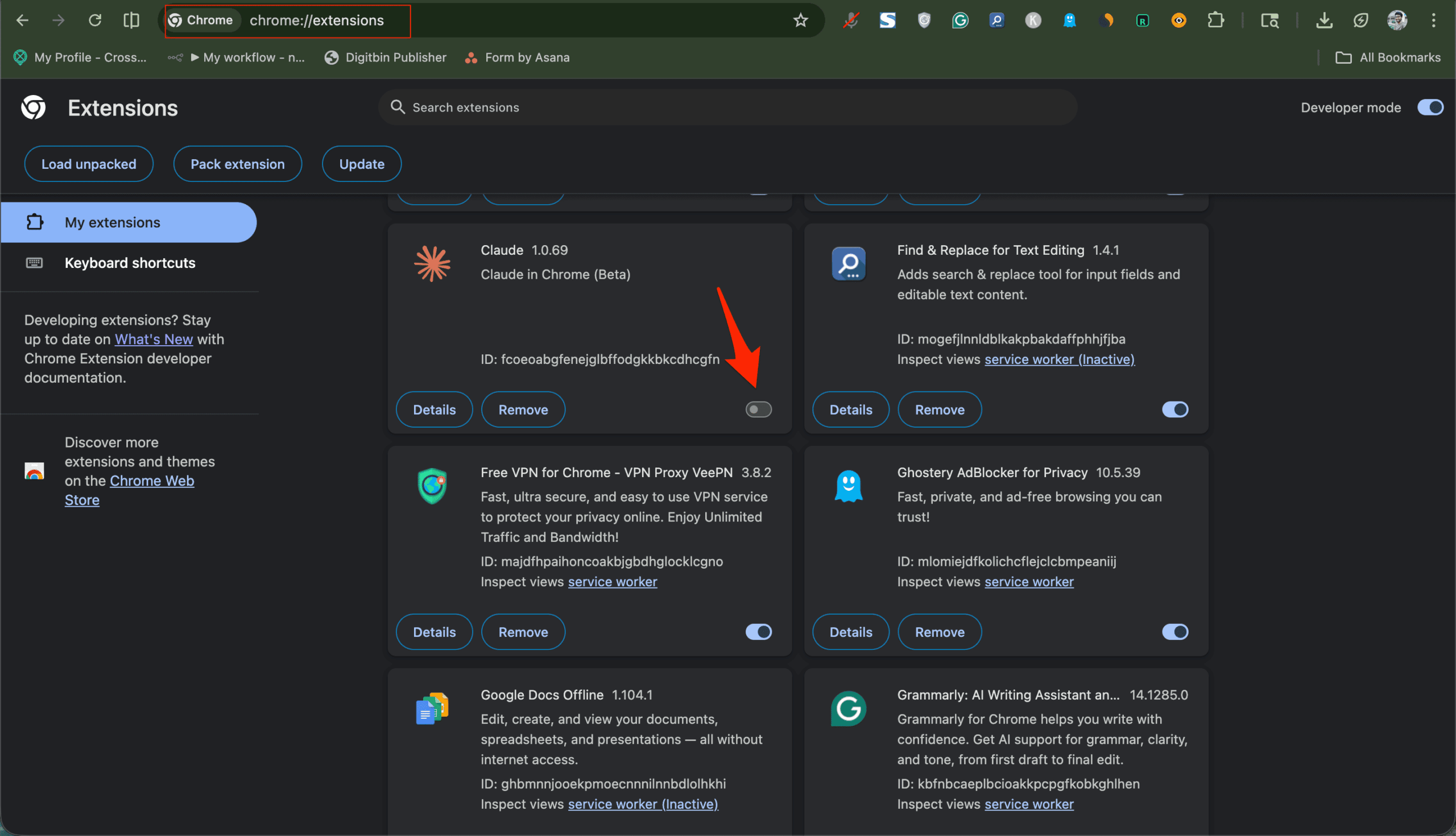 Claude for Chrome is Blocking Websites: What’s Causing the “Organization Policy” Error 3 Disable Claude extension on Chrome Extension settings