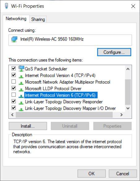 Disable IPv6