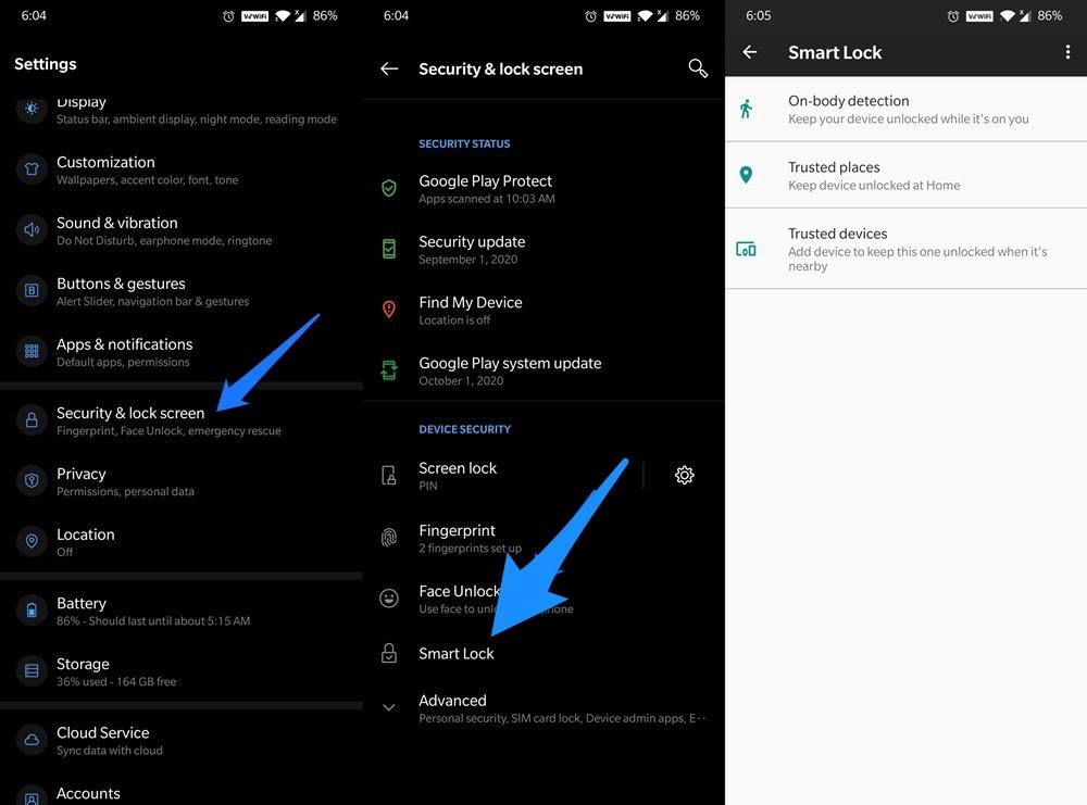 Fix OnePlus Face Unlock Not Recognizing 3 Disable-Smart-Unlock