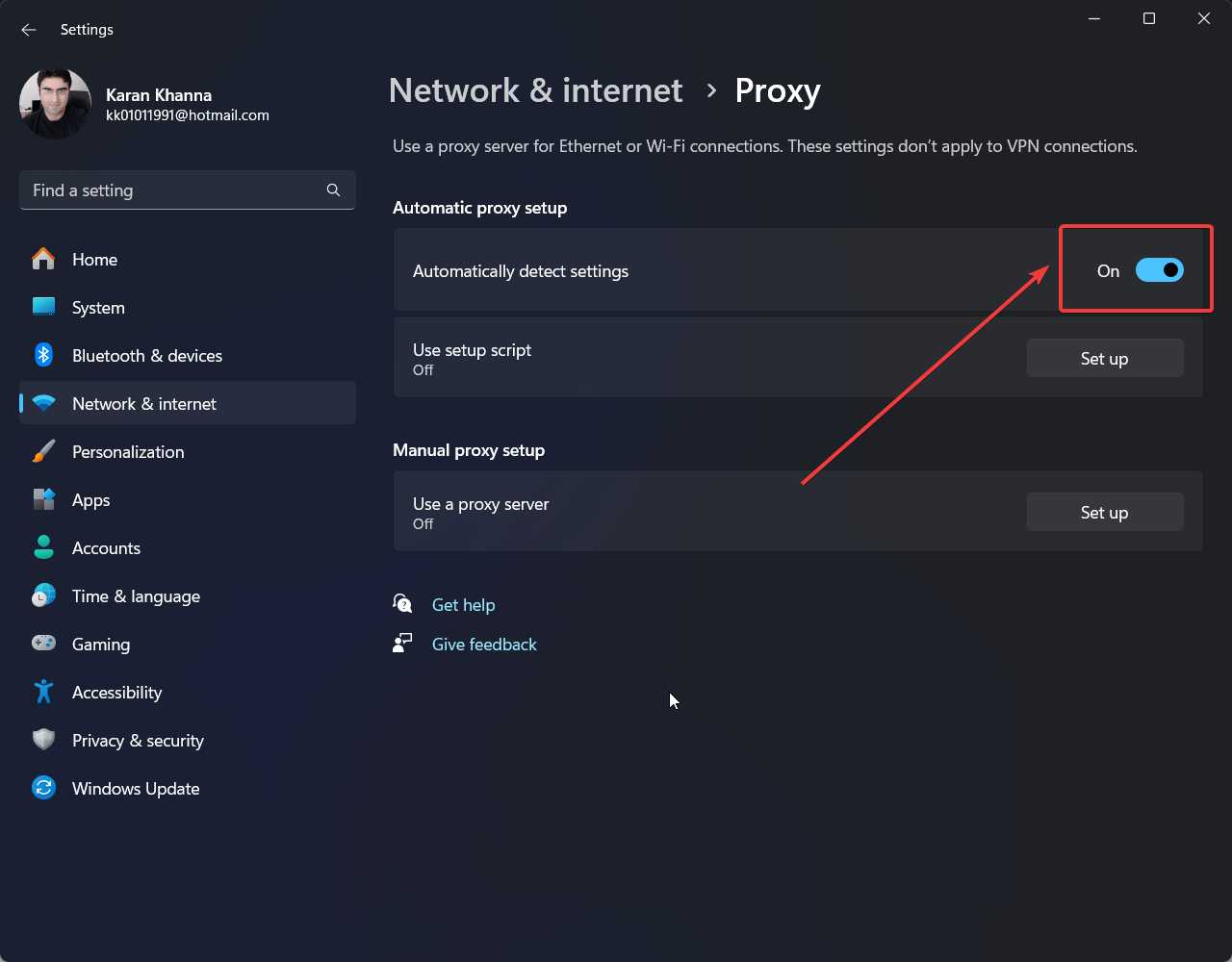 How to Fix if App Can't Run on your PC in Windows 11 19 Disable proxy