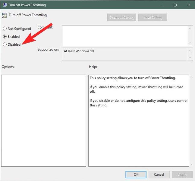 How to Setup and Use Power Throttling in Windows 11? 11 Disable turn off power throttling feature