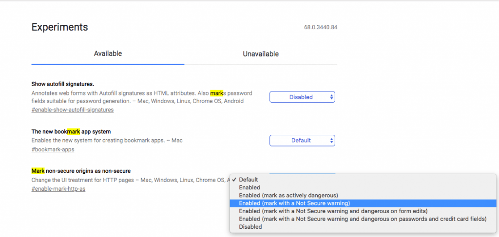 Fix "Not Secure" SSL Error on Chrome Browser | Remove Warning 3 Disable Not Secure Warning Under Chrome Flag Settings