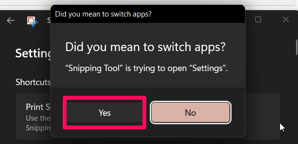 How to Fix The Windows 11 Snipping Tool Broken Error? 7 Set Print Screen Key To Launch Snipping Tool