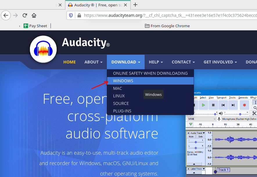 Download Audacity