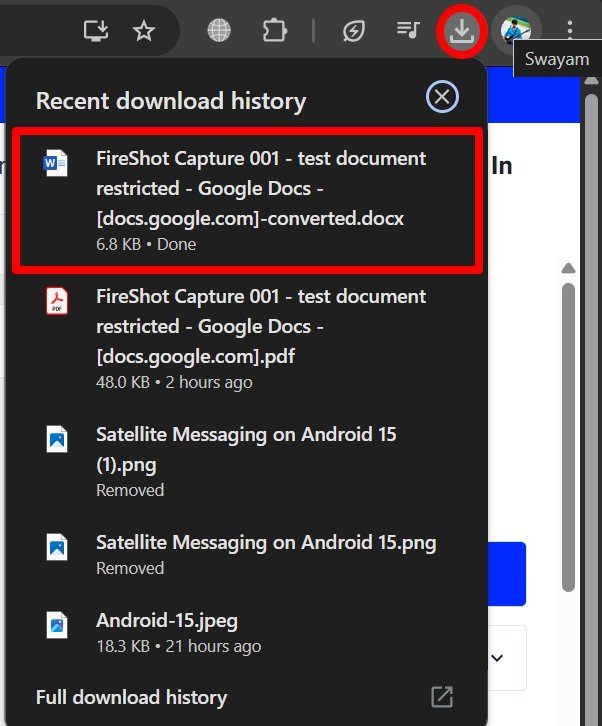 How to Save Google Docs with Export Options Disabled? 14 Download Docx file