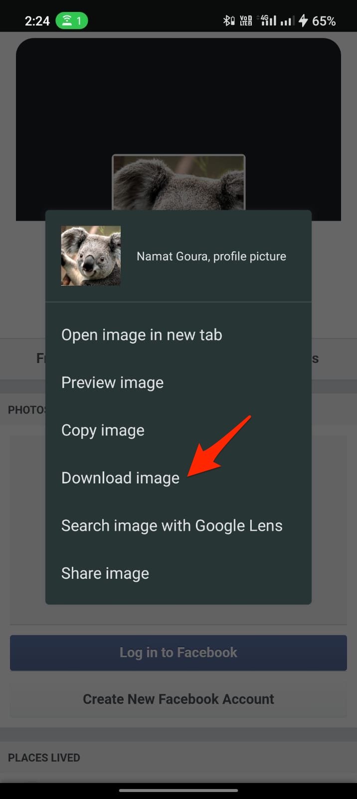 Download Image Facebook Locked DP