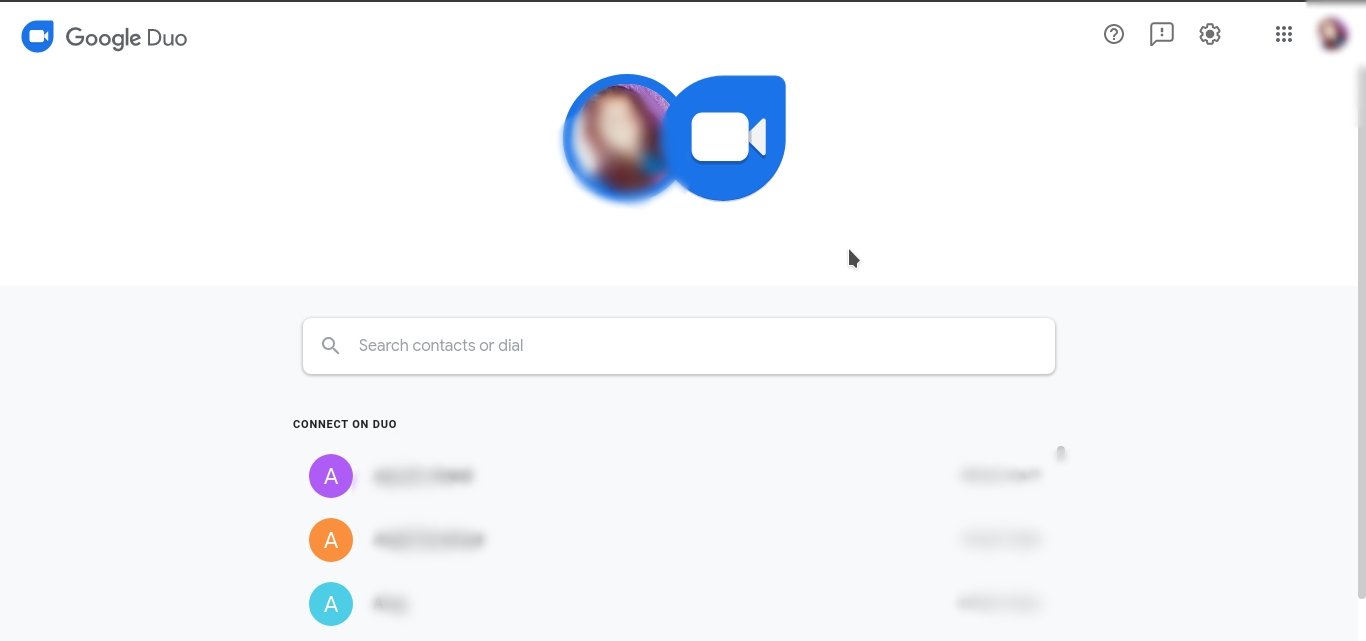 Google Duo Web | Make Web Login on Desktop Browser 4 Duo Contacts