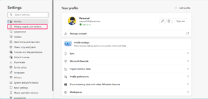 How to Fix 'Retrieving Data Wait a Few Seconds and Try to Cut or Copy Again' Error 5 Click on Privacy search and services