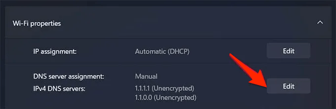 How to Fix Facebook Not Opening on Chrome Browser? 8 Edit-DNS-Server-Settings-in-Windows-11