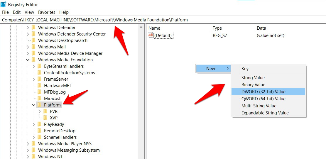 Edit Registry DWORD