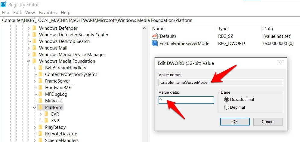 Fix Windows Camera Error Code 0xa00f4243 (0xc00d3704) 13 Edit Registry