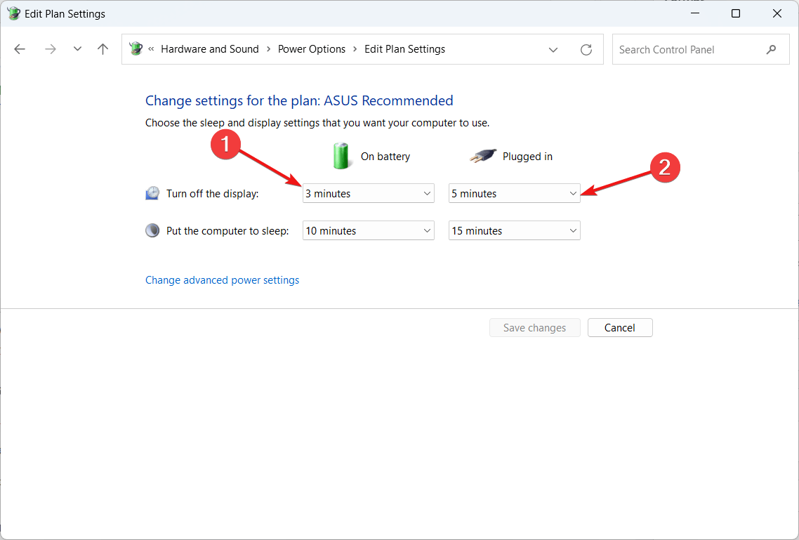 How do you Change the Screen Timeout in Windows 11 12 Edit turn off the display settings drop down