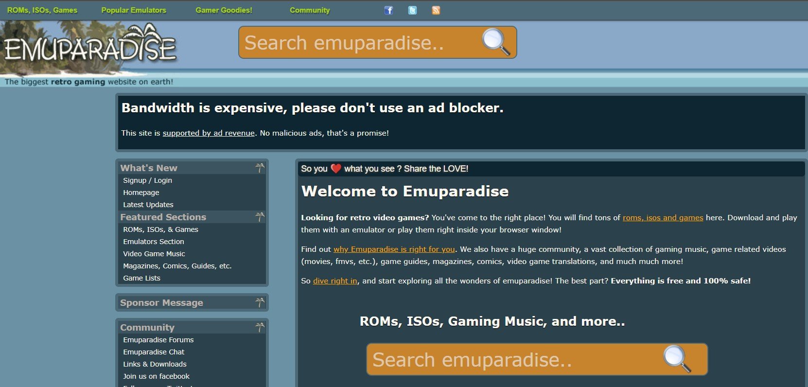 Safe Sites to Download ROM File for Games 12 Emuparadise