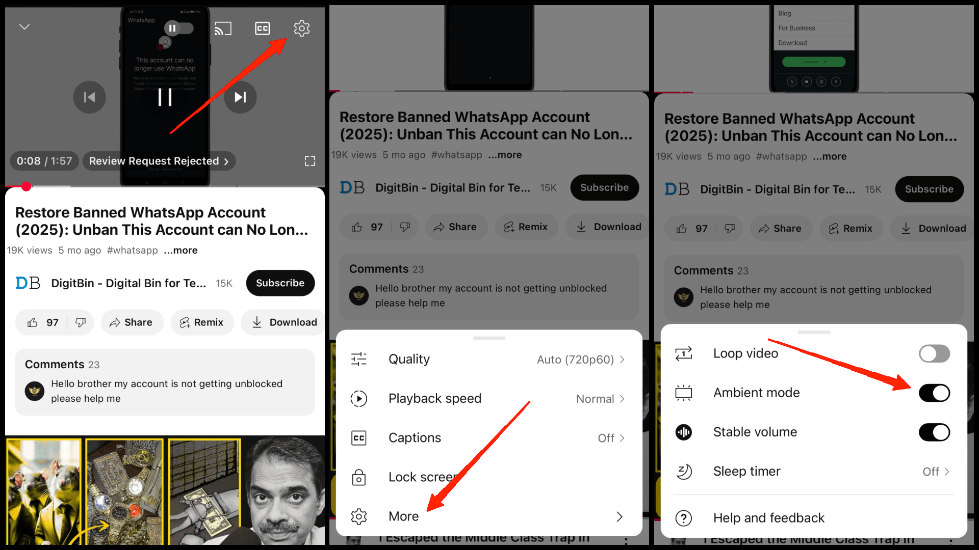 How to Fix YouTube Ambient Mode Missing? 6 Enable Ambient Mode on Smartphone