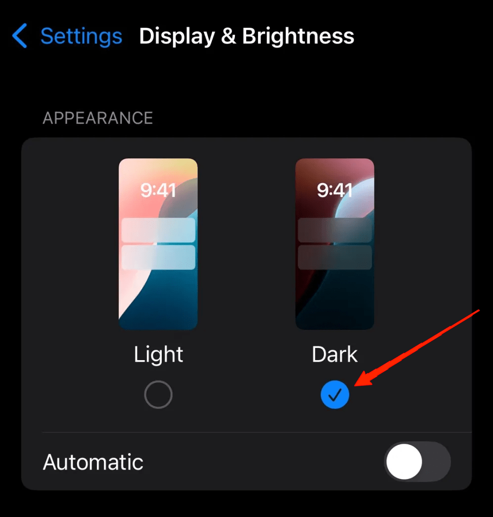 How to Disable iOS 26 Liquid Glass Mode on iPhone? 5 Enable Dark Mode