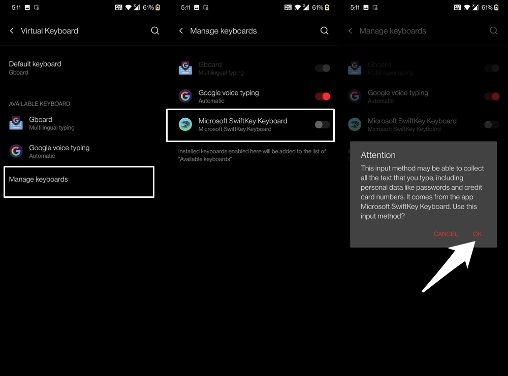 How to Quickly Change Keyboard on Android? 3 Enable Keyboard