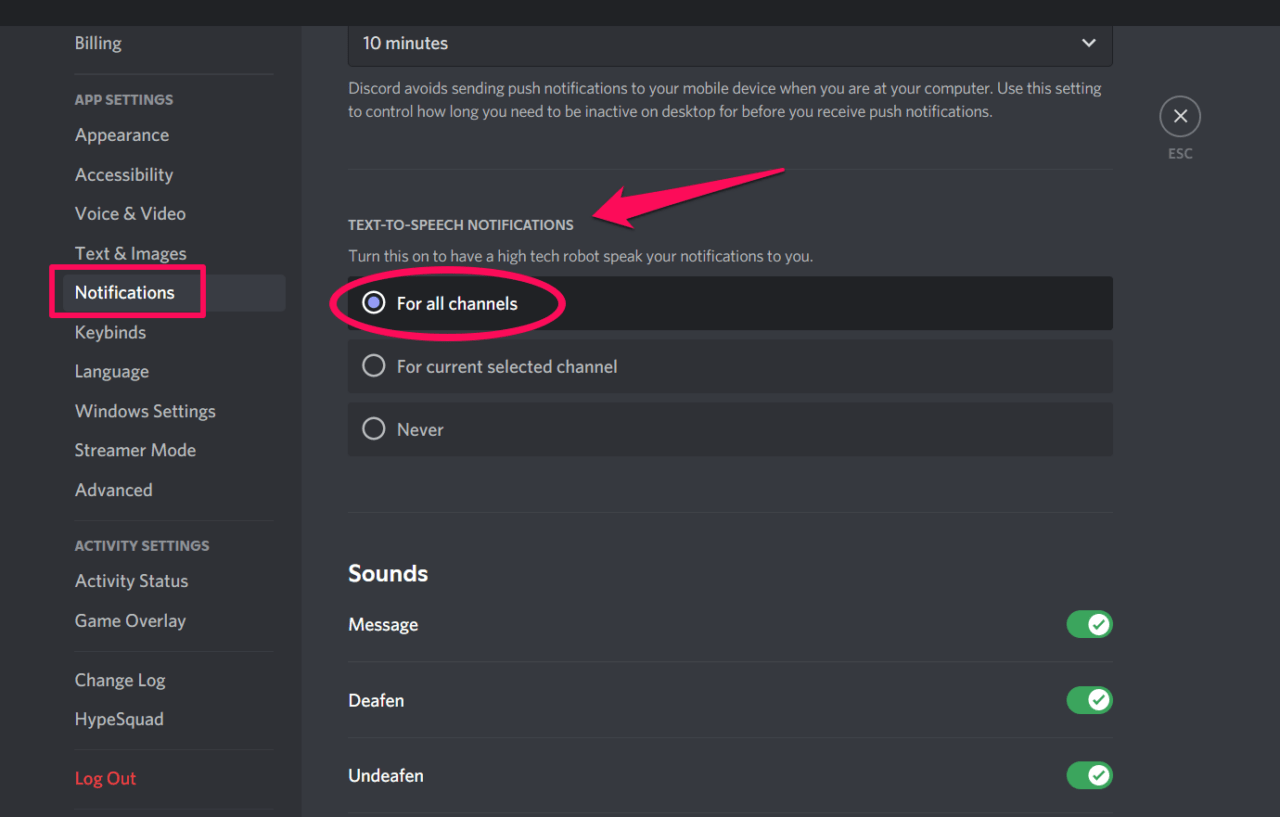 Fix: Discord Text To Speech (TTS) Not Working 4 Enable Text-To-Speech For All Channels