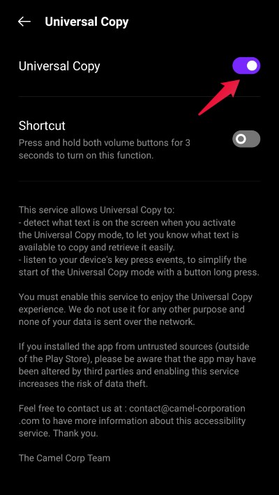 How to Copy Instagram Comments 9 Enable Universal Copy