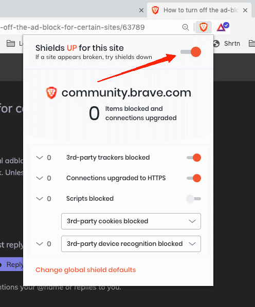 Best Ways to Bypass 'Ad Blockers are Not Allowed on YouTube' 9 Enable the Toggle to Shield Up
