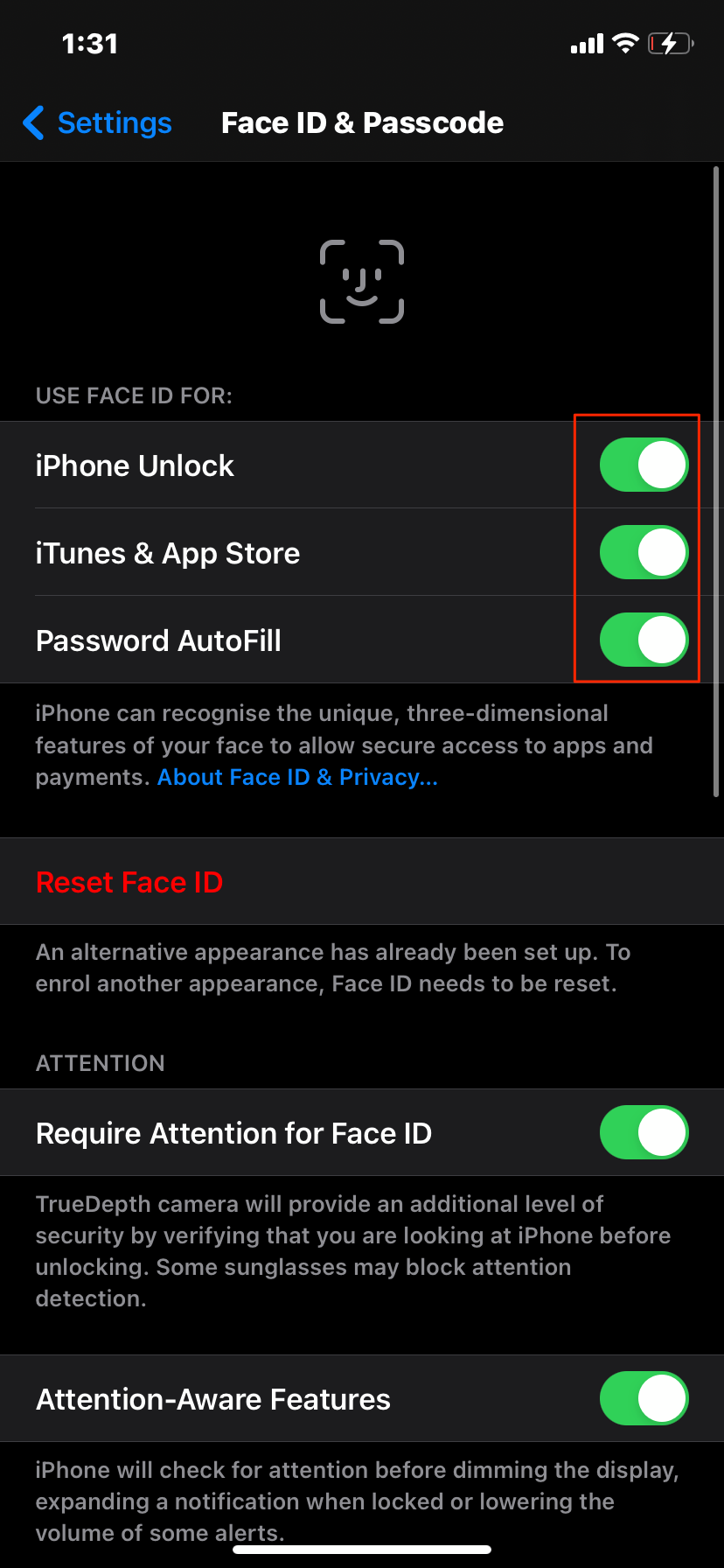 Fix Face ID not working in iPhone 12, 12 Pro, Pro Max & Mini 3 Enable Face ID for all Options