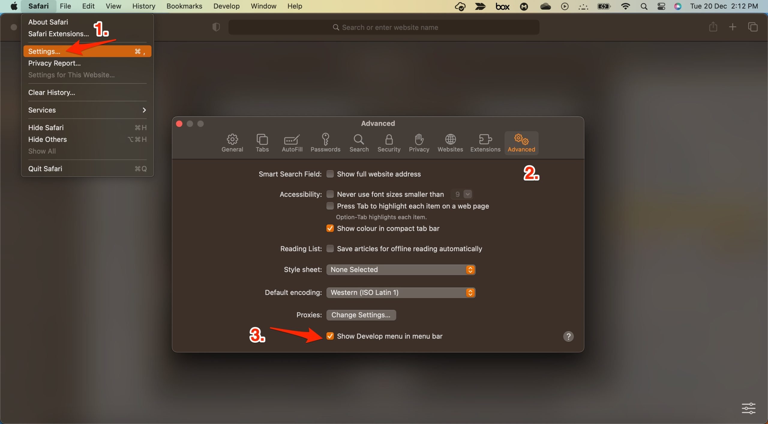 How to Clear Cache of Safari Browser on MacBook? 2 Enable Show Develop menu in menu bar