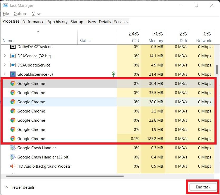 How to Fix Google Chrome Not Saving Passwords on PC? 2 End Task Google Chrome