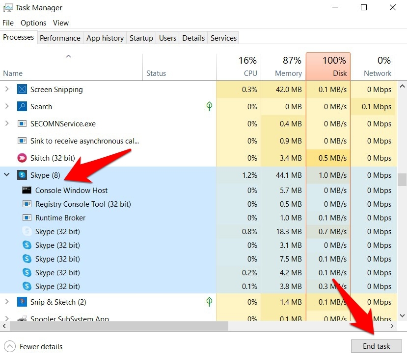 Fix Windows Camera Error Code 0xa00f4243 (0xc00d3704) 3 End Task - Task Manager