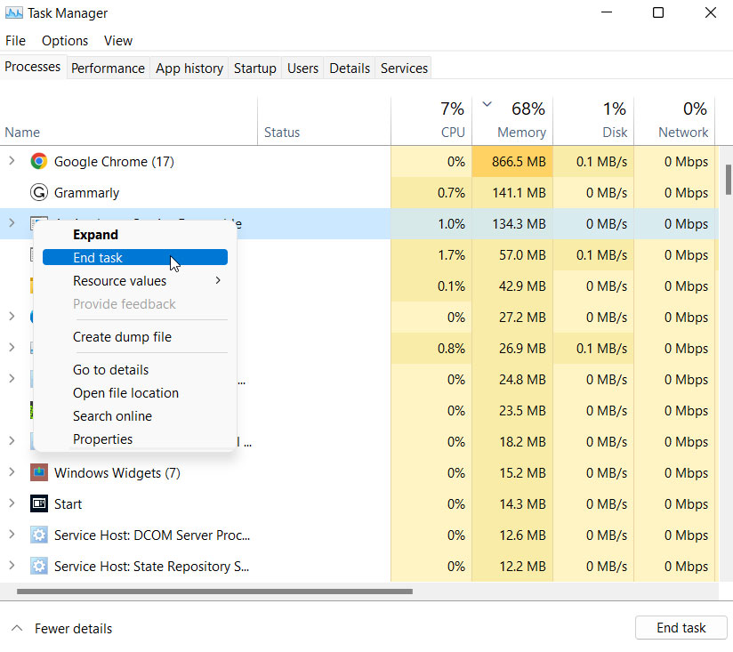 Force Stop The uTorrent