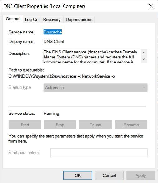 Ensure DNS Client is Enabled