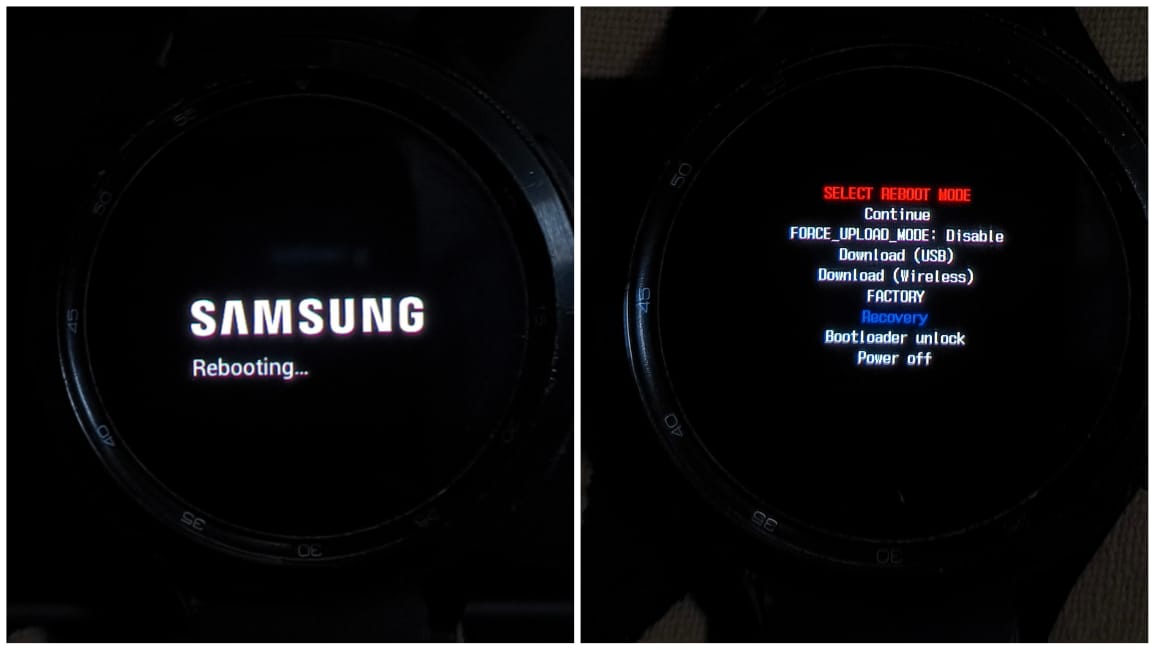 What to do if you Forgot Galaxy Watch Password? 6 Enter the recovery mode on your Galaxy watch