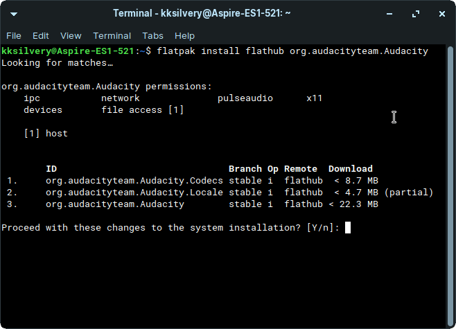 How to Install Flatpak Programs on Linux? 8 Enter “y” key and then press enter key