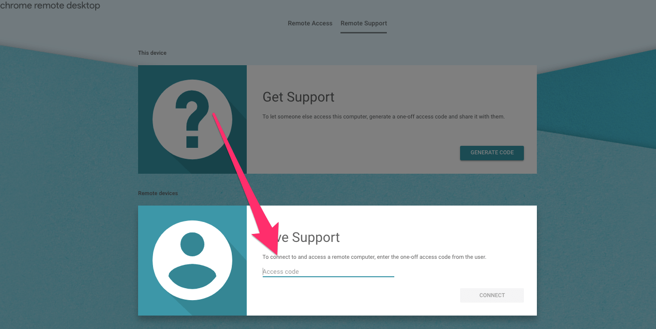 How to Remotely Access any Computer PC with Chrome Remote Desktop? 15 Enter_Access_Code_Generated