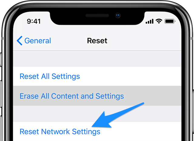 iPhone No Service (SIM Network) Error Fix 5 reset network