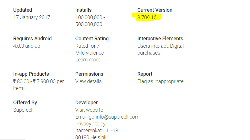 Use Older Versions of Android Apps Without Updating 3 Example: App version in Play Store