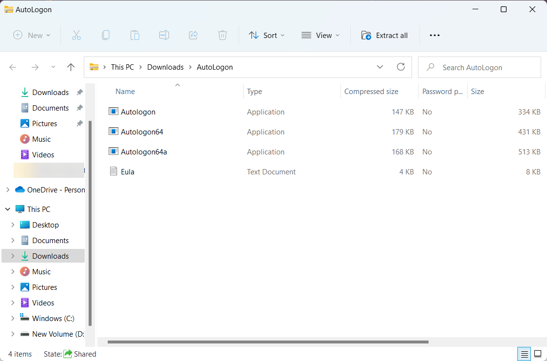 Extract AutoLogon tool