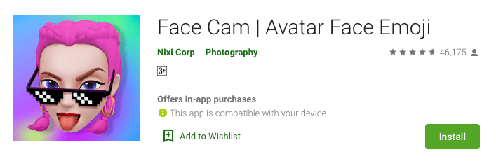 Best Memoji and Animoji Apps for Android 4 Face Cam