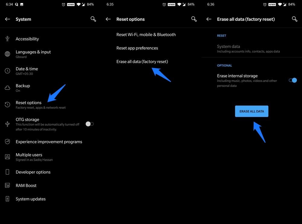 Fix OnePlus Face Unlock Not Recognizing 7 Factory Data Reset