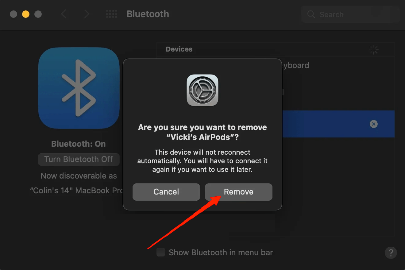 How to Fix AirPods 4 Not Pairing or Connecting? 12 Finally, click on Remove.