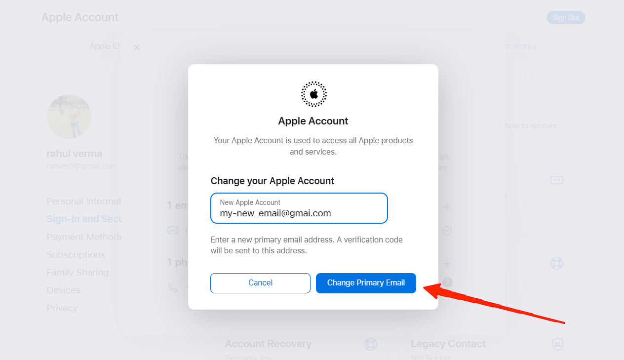 How to Change Your Primary iCloud Email Address 14 Finally, hit the Change Apple ID button. and reset your Apple ID.