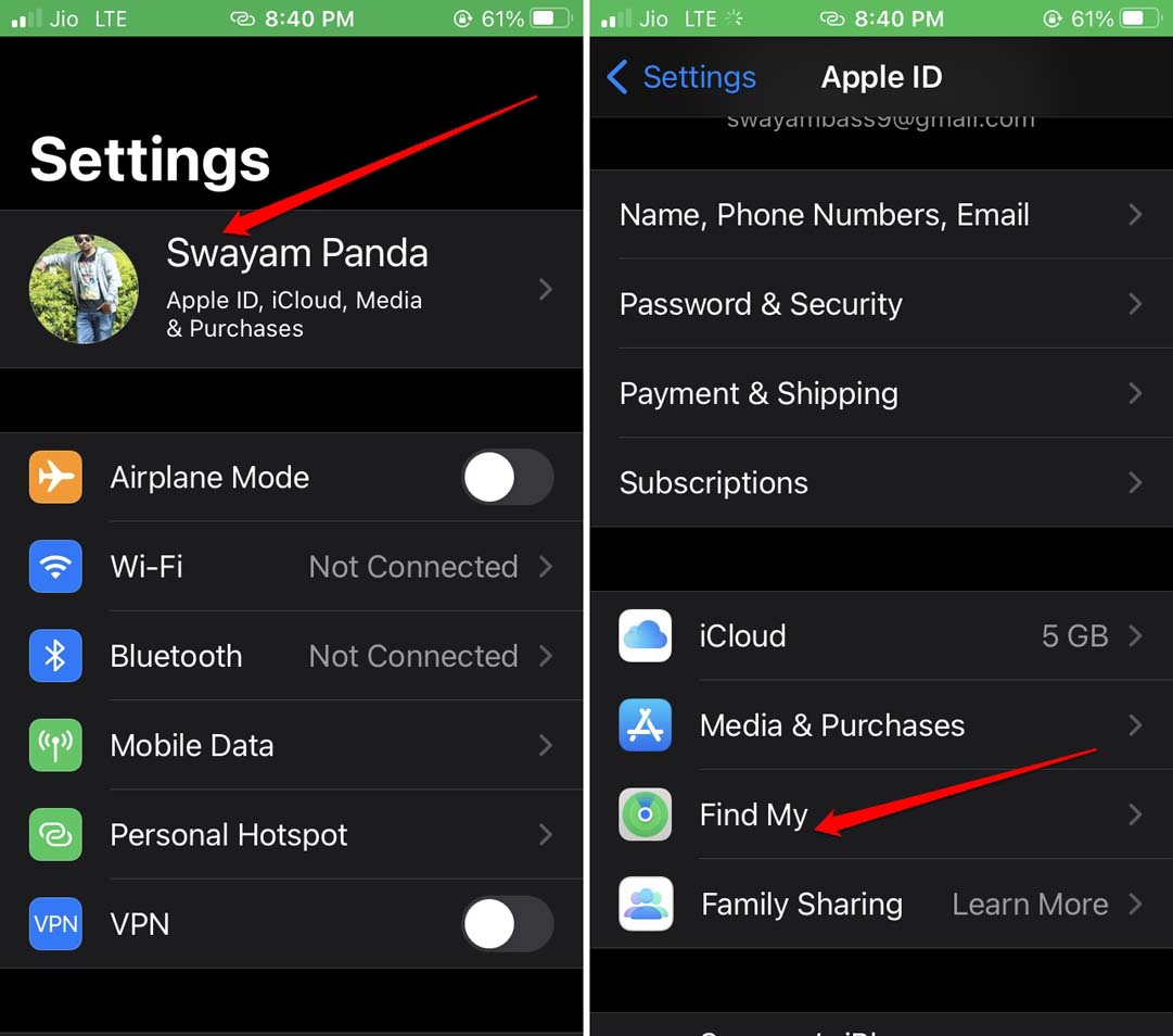 10 Things You Must Do Before Selling Your iPhone 2 Find My settings iPhone