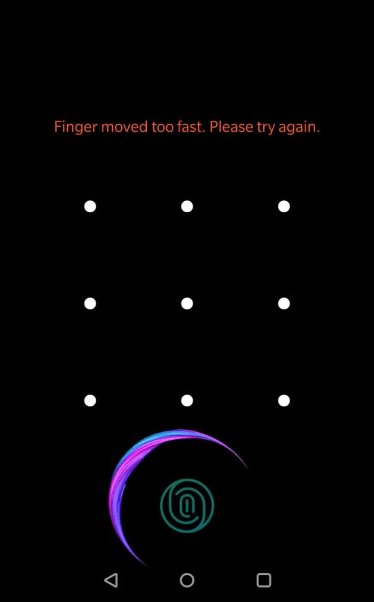 'Finger Moved Too Fast' Fingerprint Scanner Issue on OnePlus 2 Finger Moved Fast OnePlus Error