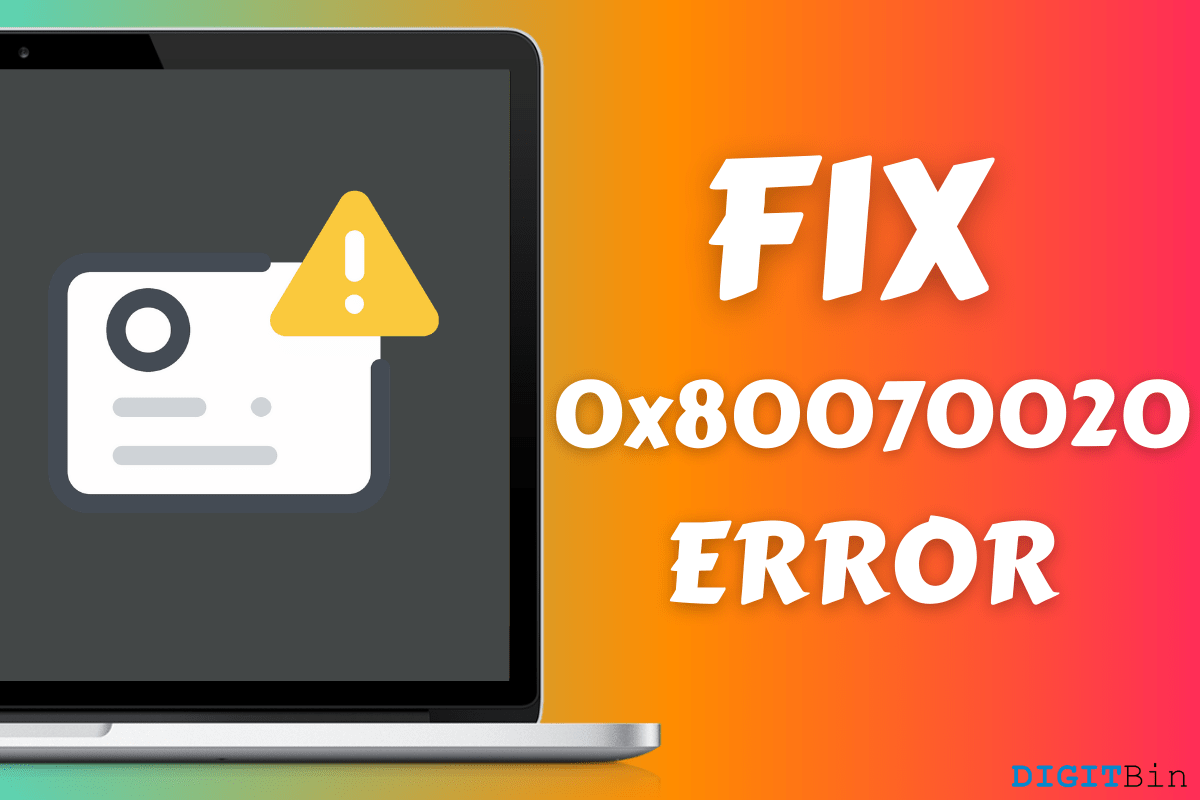 How to Fix 0x80070020 Error in Windows 10 PC? 1 Fix 0x80070020 Error in Windows PC