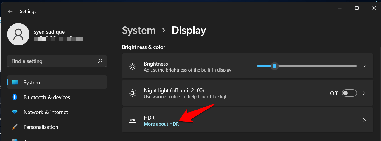 How to Fix Night Light Not Working in Windows 11? 6 Fix Night Light Not Working in Windows 11 by disabling hdr