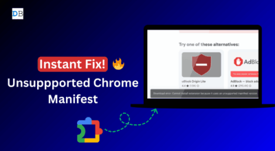 Fix Unsupported Chrome Manifest Version
