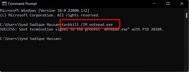 Fix the App Process not Closing issue in Windows 11 via CMD