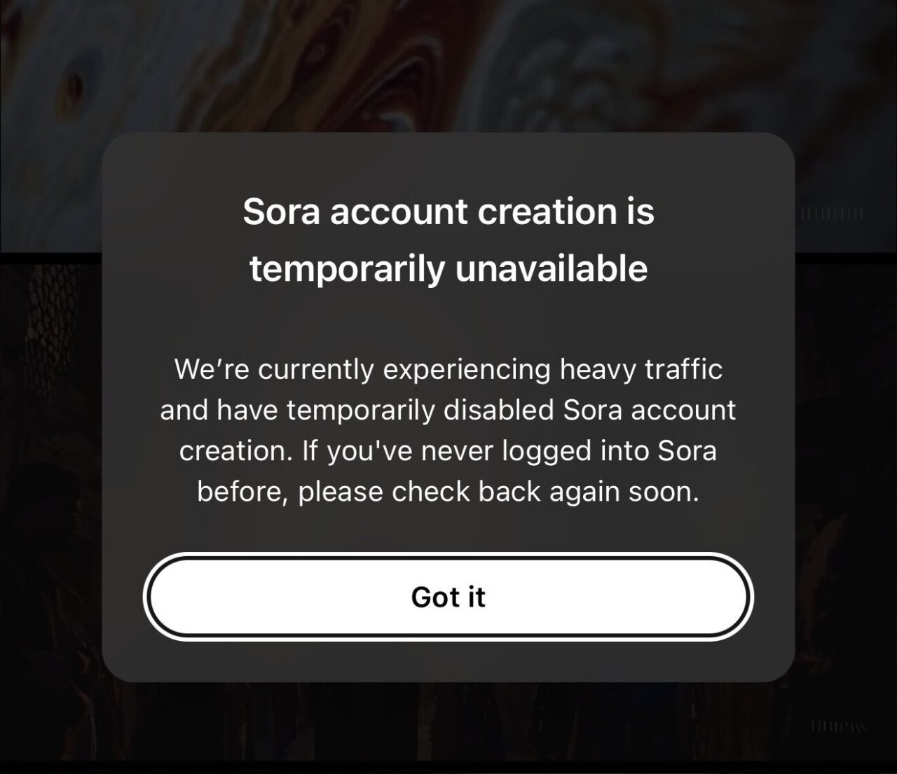 Fix "Account Creation Currently Unavailable" Issue on Sora