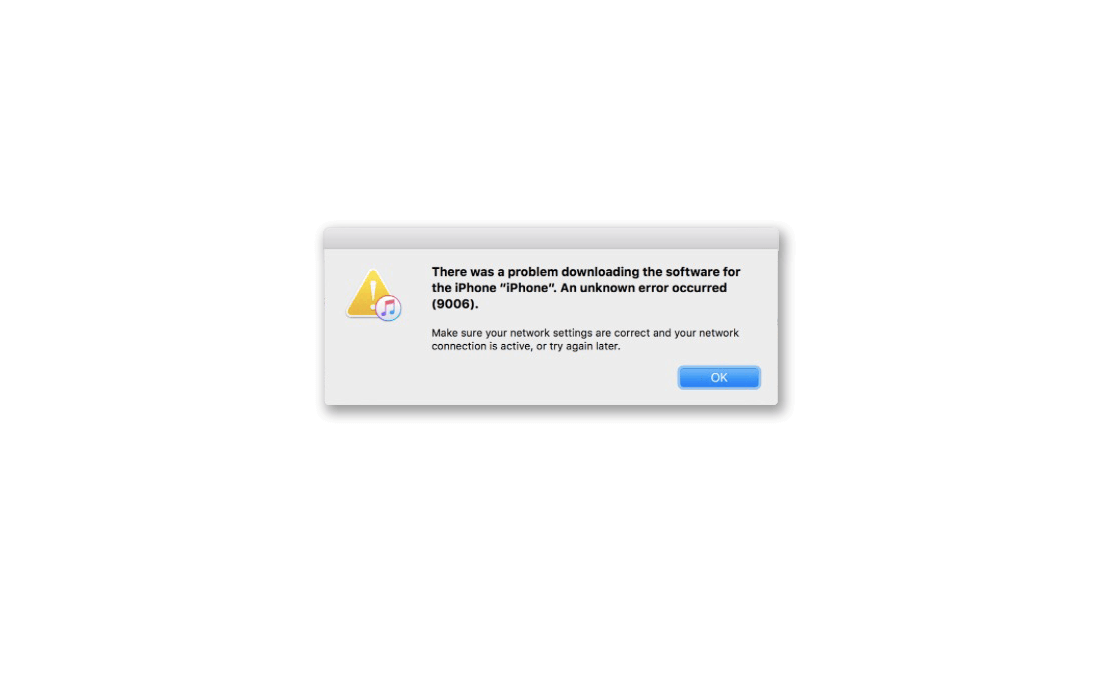 Fix iTunes Error 9006 - There Was A Problem Downloading The Software For The iPhone 1 Fix iTunes Error 9006