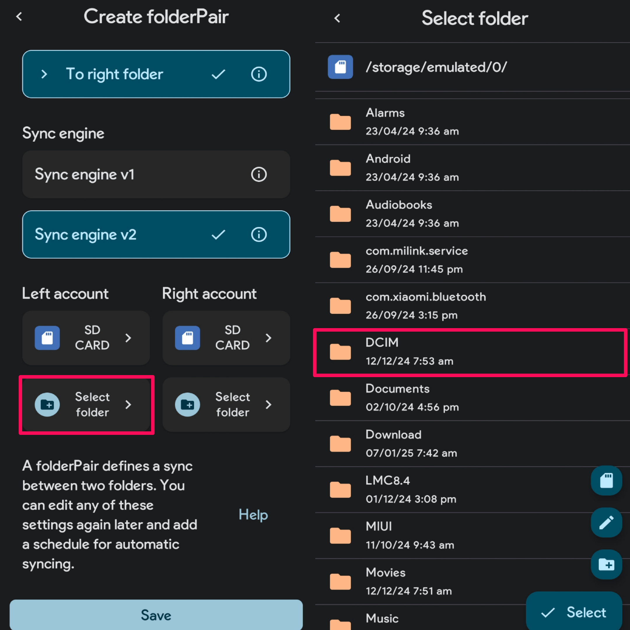 How to Backup Only Photos, Not Videos to Google Photos on Android? 6 Tap on Select folder and choose DCIM folder