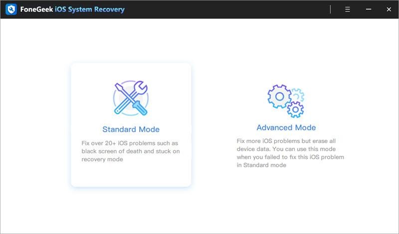 FoneGeek iOS System Recovery Review: Fix All iOS System Issues At One Place 2 FoneGeek iOS System Recovery Review