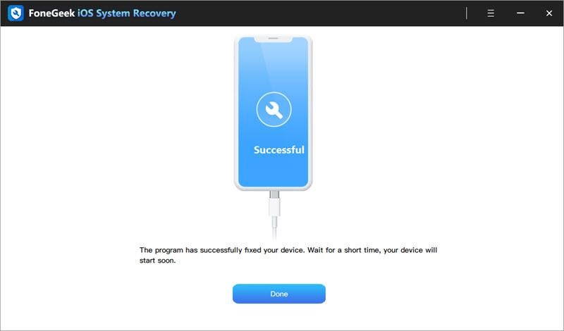 FoneGeek iOS System Recovery Review: Fix All iOS System Issues At One Place 6 FoneGeek iOS System Recovery Review4